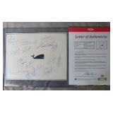 Hartford Whalers Signed Display-PSA COA