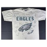 1996 Philadelphia Eagles 29x Signed T-Shirt