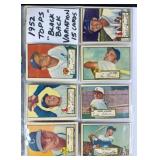 1952 Topps Baseball Black Back Baseball Cards