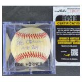 Bob Horner '1978 ROY' Signed Baseball