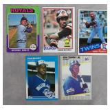 5pc 1975-1989 Baseball HOF Rookie Card Lot