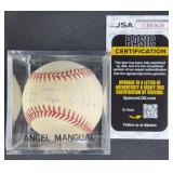 Angel Mangual 'W.S. Champs 72-73-74' Signed Ball