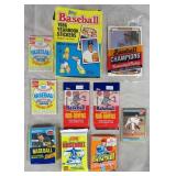 1981-1992 Unopened Baseball Card & Sticker Packs