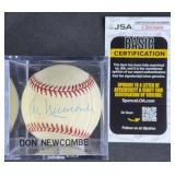 Don Newcombe Signed Baseball w/ JSA COA