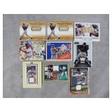 9pc 2000-2009 Baseball HOF Game Used Insert Cards
