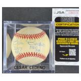 Cesar Cedeno '2087 Hits 550 SB' Signed Baseball