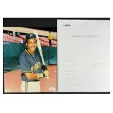 Barry Bonds Signed Rookie Era Photograph w/ JSA