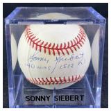 Sonny Siebert '140 Wins / 1,512 Kï¿½s' Signed Ball