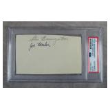 Stan Baumgartner Signed Cut-PSA COA