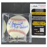 Kal Sergrist '1952 Yankees' Signed Baseball