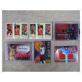 6pc 1980 & 2020's Basketball/Football Cards Lot