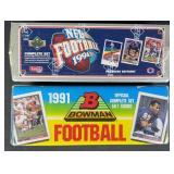Sealed 1991 Upper Deck & Bowman Football Sets