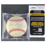 Gene Freese '1955-58 Pirates' Signed Baseball