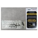 Brooks Robinson Signed Baseball Ticket-JSA COA