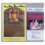 Duke Snider Signed HOF Plaque Card-JSA COA