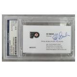 Ed Snider Signed Flyers Business Card-PSA COA