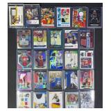 26pc Auto & Memorabilia Relic Football Cards