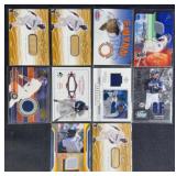 10pc 2000-04 Tony Gwynn Game Used Insert Cards