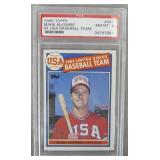 1985 Topps Mark McGwire Rookie Card-PSA NM-MT8