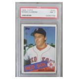 1985 Topps Roger Clemens Rookie Card-PSA NM7