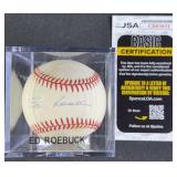 Ed Roebuck Signed Baseball w/ JSA COA