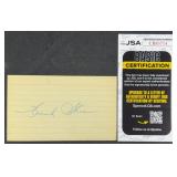 Spec Shea Signed Index Card w/ JSA COA