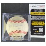 Al Milnar '20' Signed Baseball w/ JSA COA