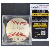 Jim Rivera Signed Baseball w/ JSA COA