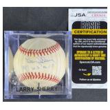 Larry Sherry '1959 W.S. M.V.P.' Signed Baseball