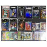 1980s-Modern Football Cards w/ Graded & #2/2