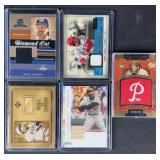 Hall Of Fame Insert Relic Baseball Cards w/ #ï¿½d