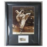 Bob Feller Signed Display-JSA COA
