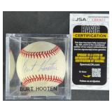 Burt Hooten Signed Baseball w/ JSA COA