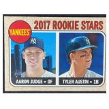 2017 Topps Heritage #214 Aaron Judge Rookie Card
