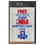 Sealed 1992/93 Fleer Drakes Pack Shaq On Top