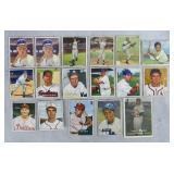 17pc 1950-1957 Baseball Cards Lot