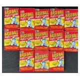 13pc Sealed 1982 Donruss Baseball Wax Packs