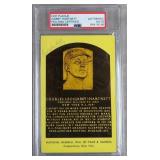 Gabby Hartnett Signed Plaque Card-PSA COA