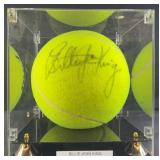 Billy Jean King Signed 10' Wilson Tennis Ball