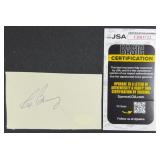 Rex Barney Signed 3x5 Card w/ JSA COA