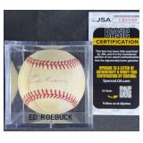 Ed Roebuck Signed Baseball w/ JSA COA