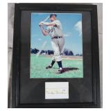 Duke Snider Cut Signature Display-JSA COA