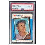 PSA 8 1982 Topps K-Mart #1 Mickey Mantle
