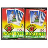 1991 Bowman Baseball Pack Boxes