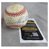 Enos Slaughter Signed Baseball-JSA COA