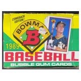1989 Bowman Baseball Wax Pack Box