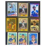 9pc 1980s Rookie Baseball Cards w/ Griffey