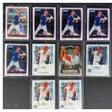 10pc Bryce Harper Rookie Baseball Cards