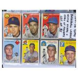 1954-56 Topps Baseball Cards w/ HOF & Stars