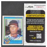 Eddie Mathews Signed Nestle Modern Era N.L. Card